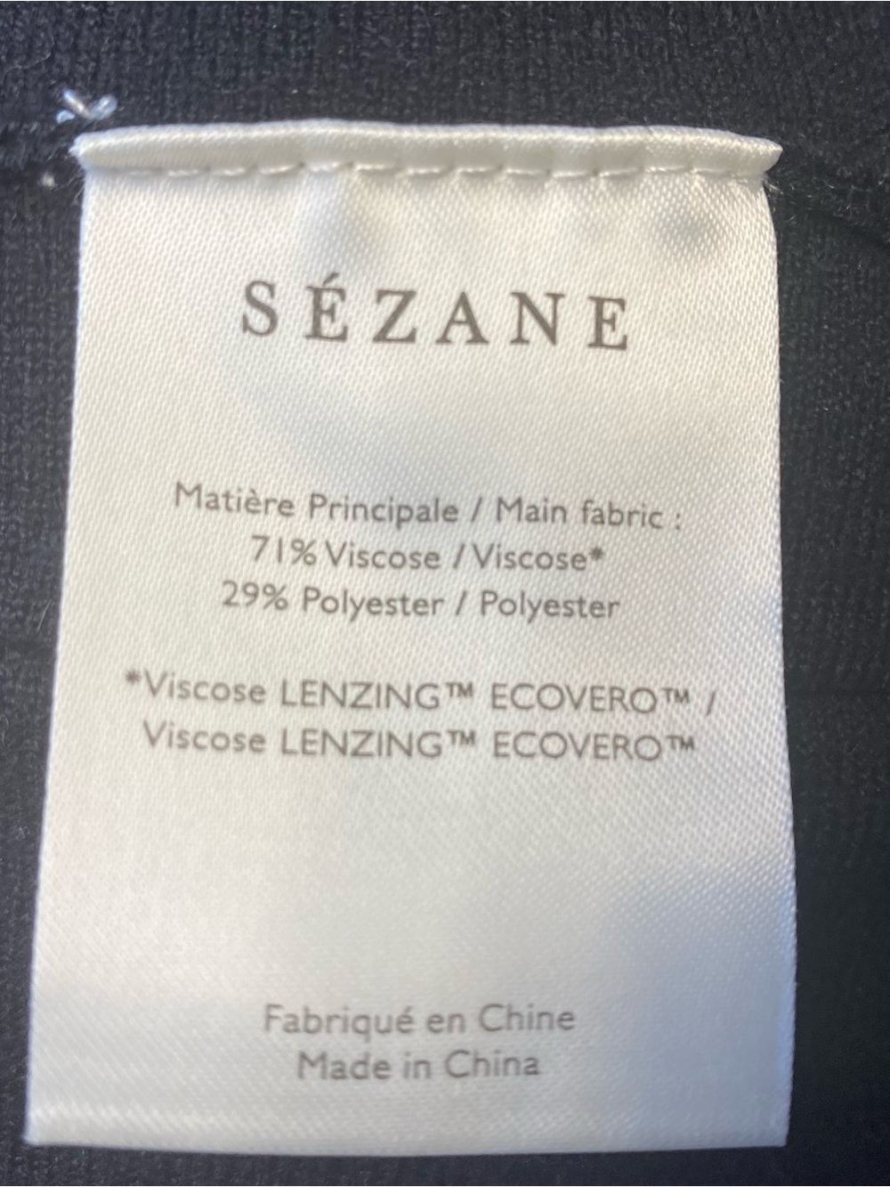 SEZANE Flavie Black Ribbed Knit Midi Dress M - Picture 6 of 10
